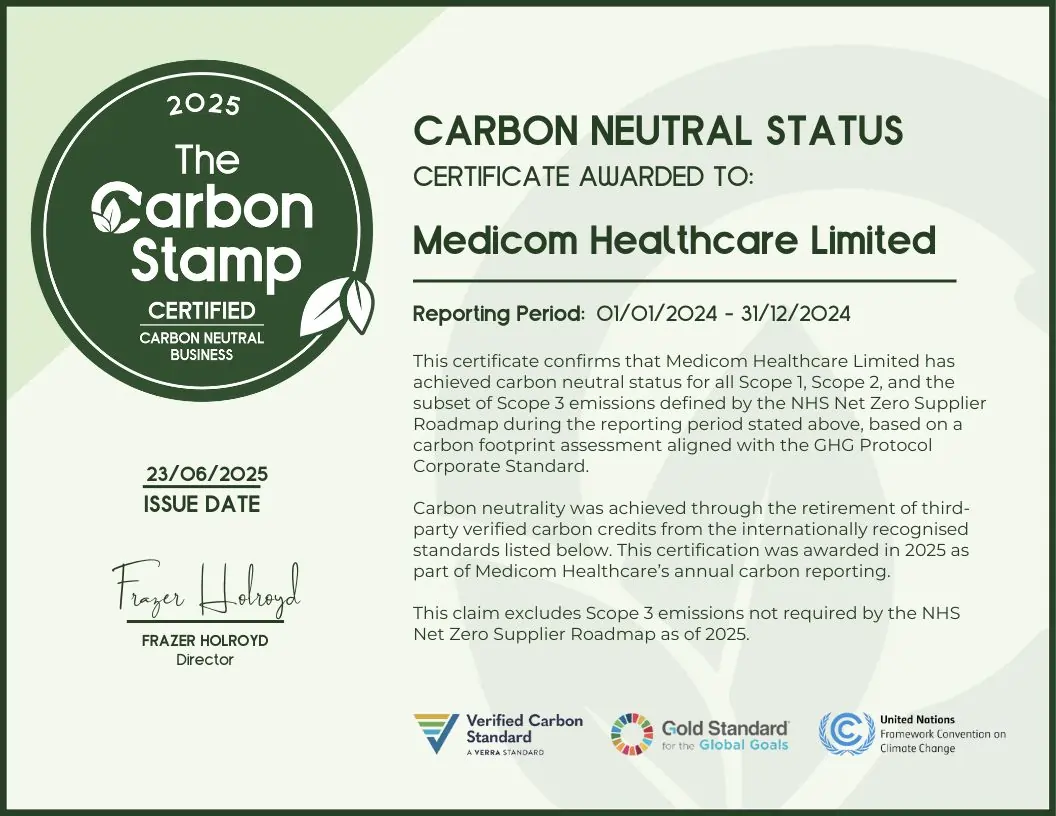 Medicom Healthcare certificate